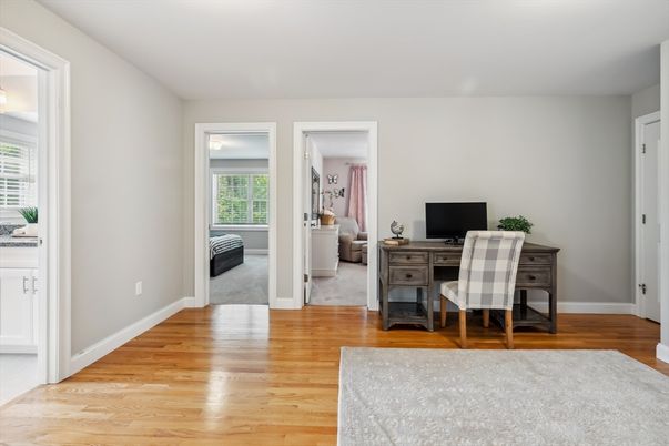 Home Office, Interior, Wood Texture Flooring