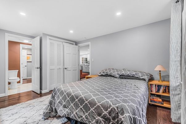 Bathroom, Bedroom, Interior, Recessed Lighting, Wood Texture Flooring