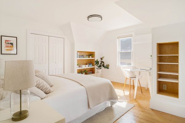 Bedroom, Interior, Wood Texture Flooring