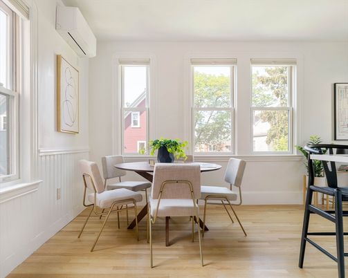 Dining room, Interior, Wood Texture Flooring