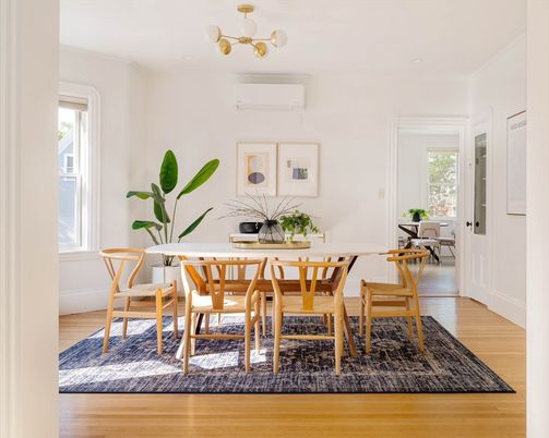 Dining room, Interior, Wood Texture Flooring