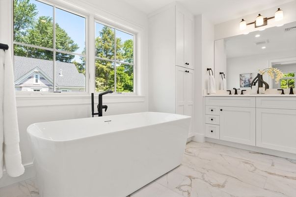 Bathroom, Free Standing Baths, Interior, Marble