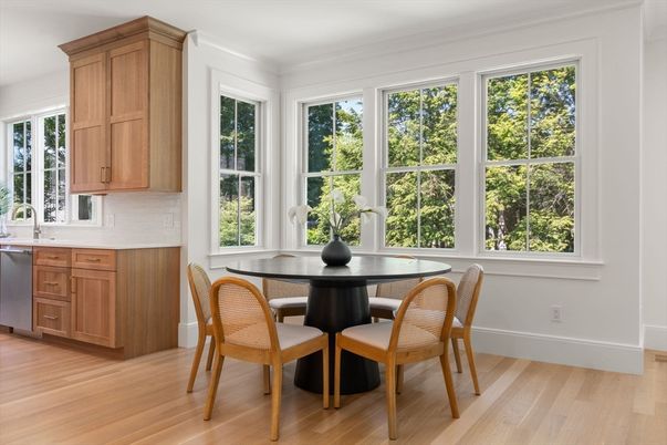 Dining room, Interior, Wood Texture Flooring