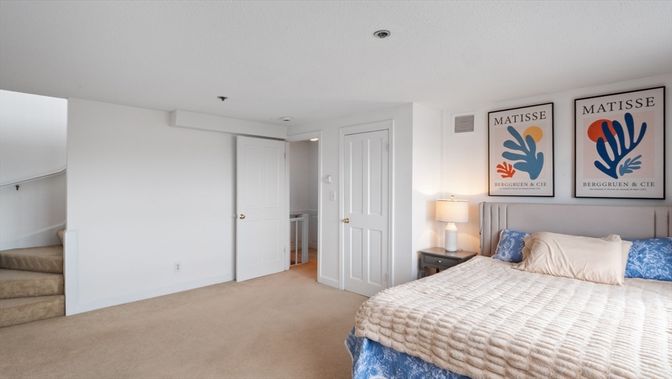 Bedroom, Interior, Recessed Lighting