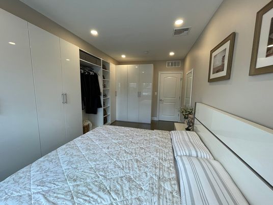 Bedroom, Interior, Recessed Lighting