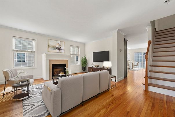 Fireplace, Interior, Living room, Wood Texture Flooring