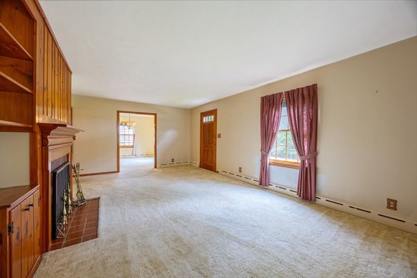 Empty room, Fireplace, Interior