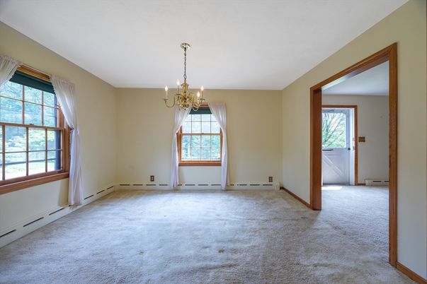 Chandelier, Empty room, Interior