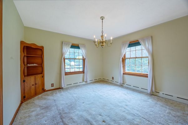 Chandelier, Empty room, Interior