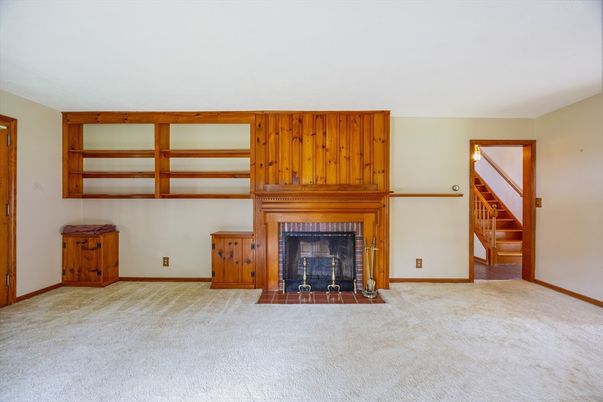Empty room, Fireplace, Interior