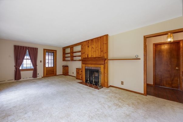 Empty room, Fireplace, Interior