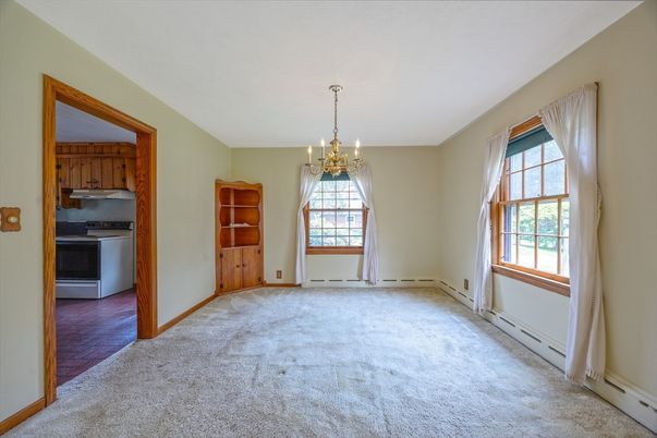 Chandelier, Empty room, Interior