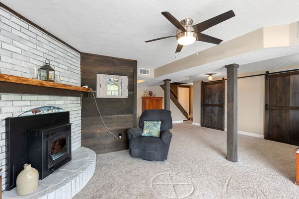 Fireplace, Interior, Stone Walls