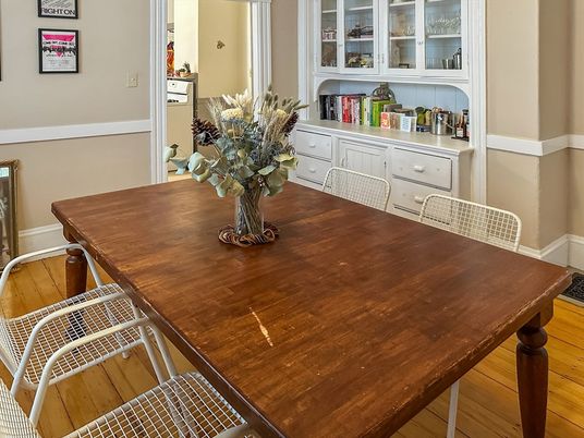Dining room, Interior, Wood Texture Flooring