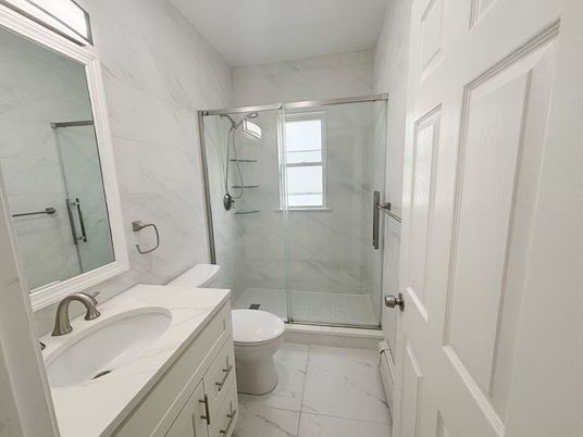 Bathroom, Glass Shower, Interior, Marble, Marble Walls