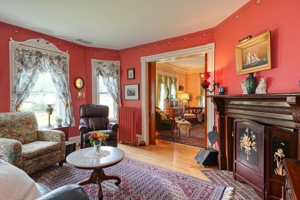 Fireplace, Interior, Living room, Wood Texture Flooring