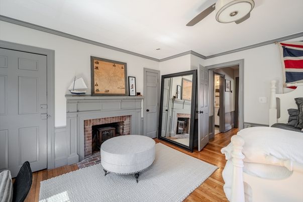 Fireplace, Interior, Wood Texture Flooring