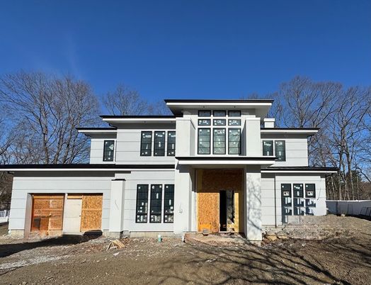 Attached, Exterior, Facade, Modern