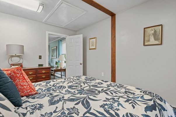 Bedroom, Interior, Wooden Beams