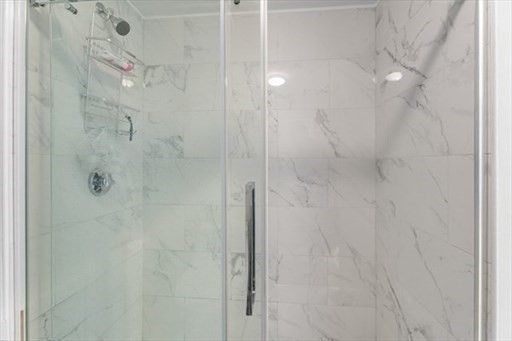 Bathroom, Glass Shower, Interior, Marble Walls