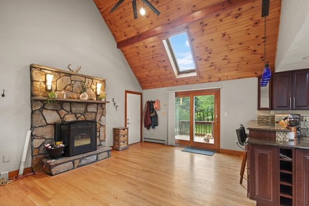 Fireplace, Interior, Wooden Ceilings, Wood Texture Flooring
