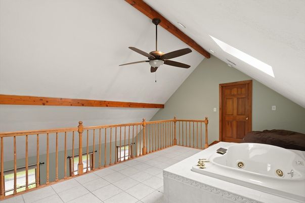 Bathroom, Interior, Wooden Beams