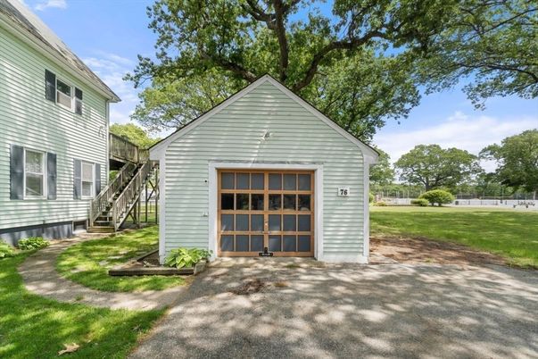 Backyard, Detached Garage, Exterior