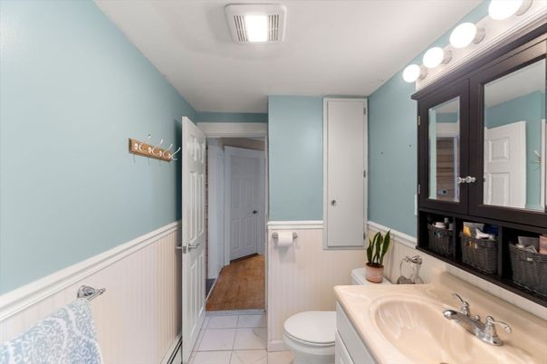 Bathroom, Interior, Wood Texture Flooring