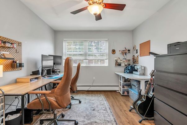 Home Office, Interior, Wood Texture Flooring