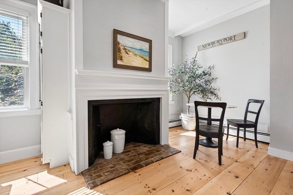 Fireplace, Interior, Wood Texture Flooring