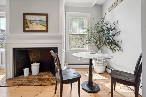 Fireplace, Interior, Wood Texture Flooring