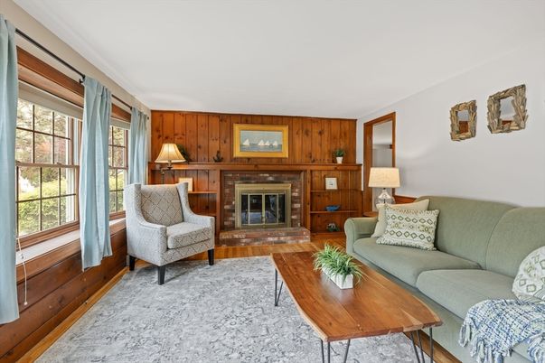 Fireplace, Interior, Living room, Wood Texture Flooring, Wooden Walls