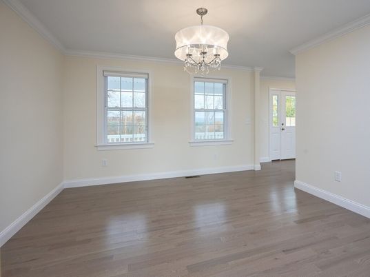 Chandelier, Empty room, Interior, Wood Texture Flooring
