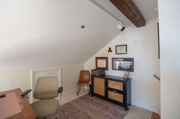 Home Office, Interior, Wooden Beams