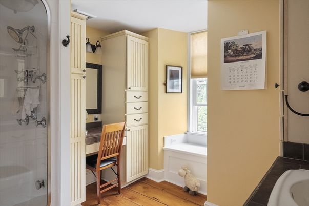 Bathroom, Home Office, Interior, Wood Texture Flooring