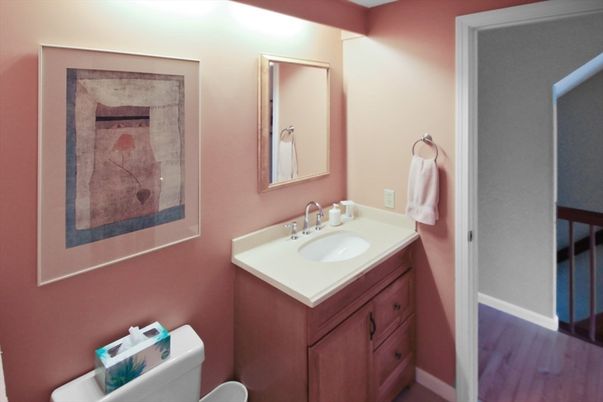 Bathroom, Interior, Wood Texture Flooring