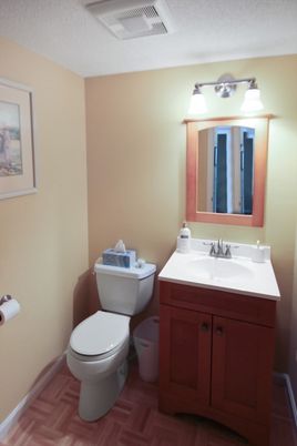 Bathroom, Interior, Wood Texture Flooring