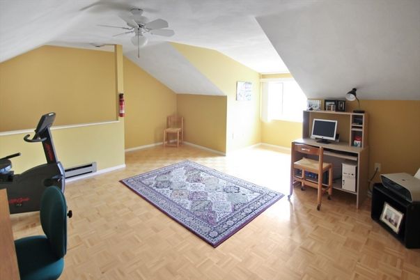 Fitness Equipment, Home Office, Interior, Wood Texture Flooring