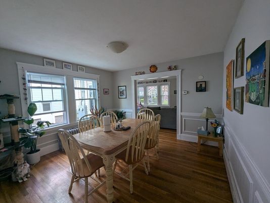 Dining room, Interior, Wood Texture Flooring