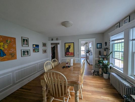 Dining room, Interior, Wood Texture Flooring