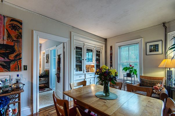 Dining room, Interior, Wood Texture Flooring
