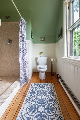 Bathroom, Interior, Wood Texture Flooring