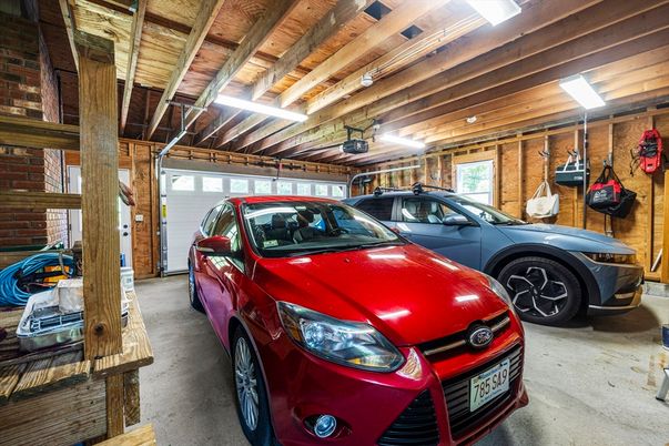 Garage, Interior, Wooden Beams, Wooden Walls