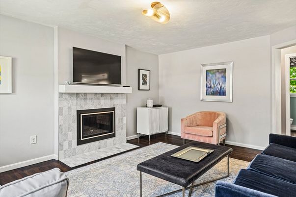 Fireplace, Interior, Living room, Wood Texture Flooring