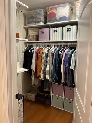 Interior, Walk-in Closets, Wood Texture Flooring