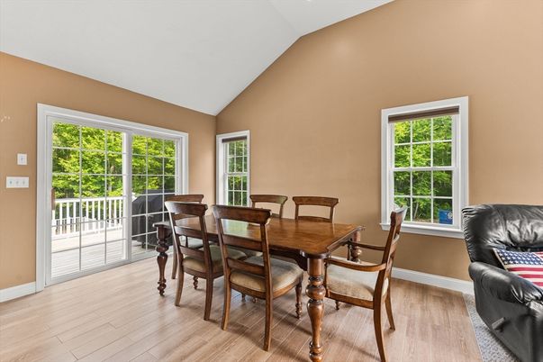 Dining room, Interior, Wood Texture Flooring
