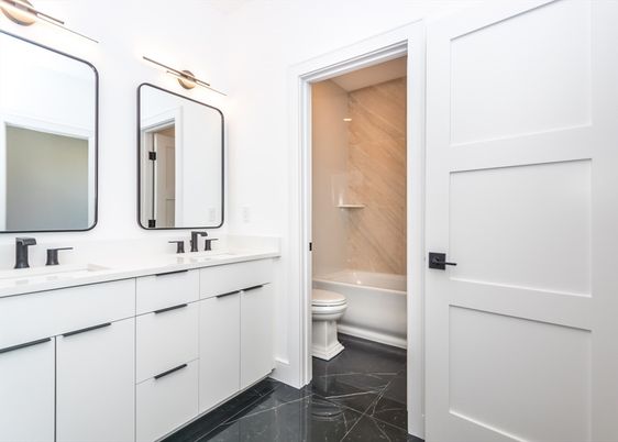 Bathroom, Dual Sink Vanities, Interior, Marble, Marble Walls
