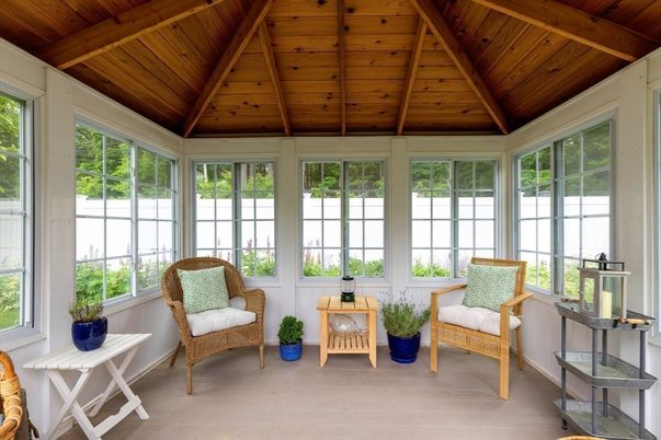 Interior, Sun Room, Wooden Beams, Wooden Ceilings, Wood Texture Flooring