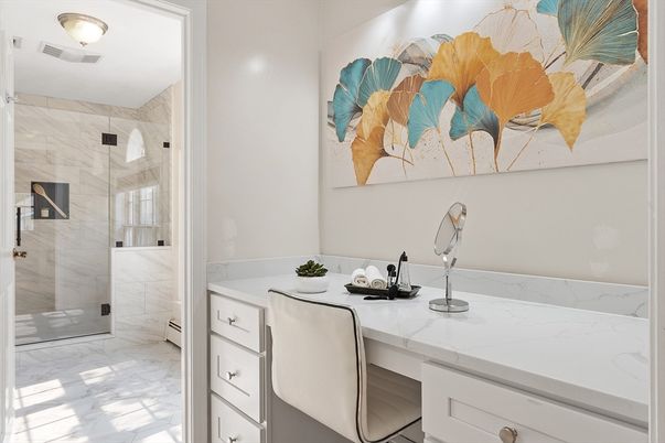 Bathroom, Glass Shower, Interior, Marble, Marble Walls