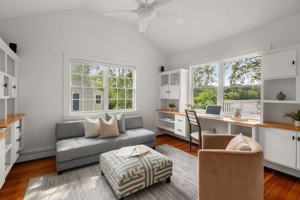 Home Office, Interior, Wood Texture Flooring